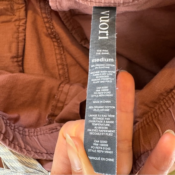 Vuori Women's Medium Ripstop Climber Pants Terracotta Pink Hiking Travel VW401 - Picture 11 of 14